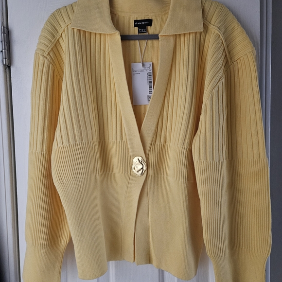 Urban Revivo Sweaters - Urban Revivo Brand New Women's Yellow Cardigan